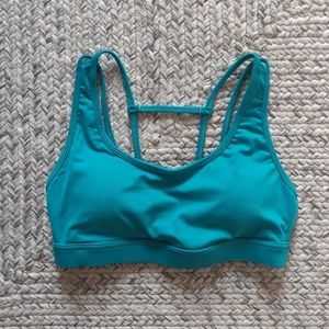 P'tula a essay sports bra, belize blue, medium